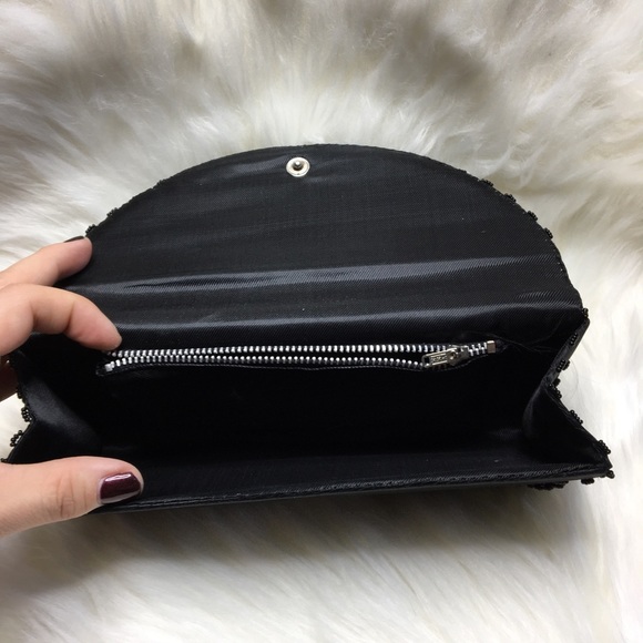 Vintage Black Beaded Purse. - Picture 7 of 9